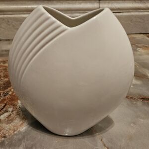 Elegant White Ceramic Vase